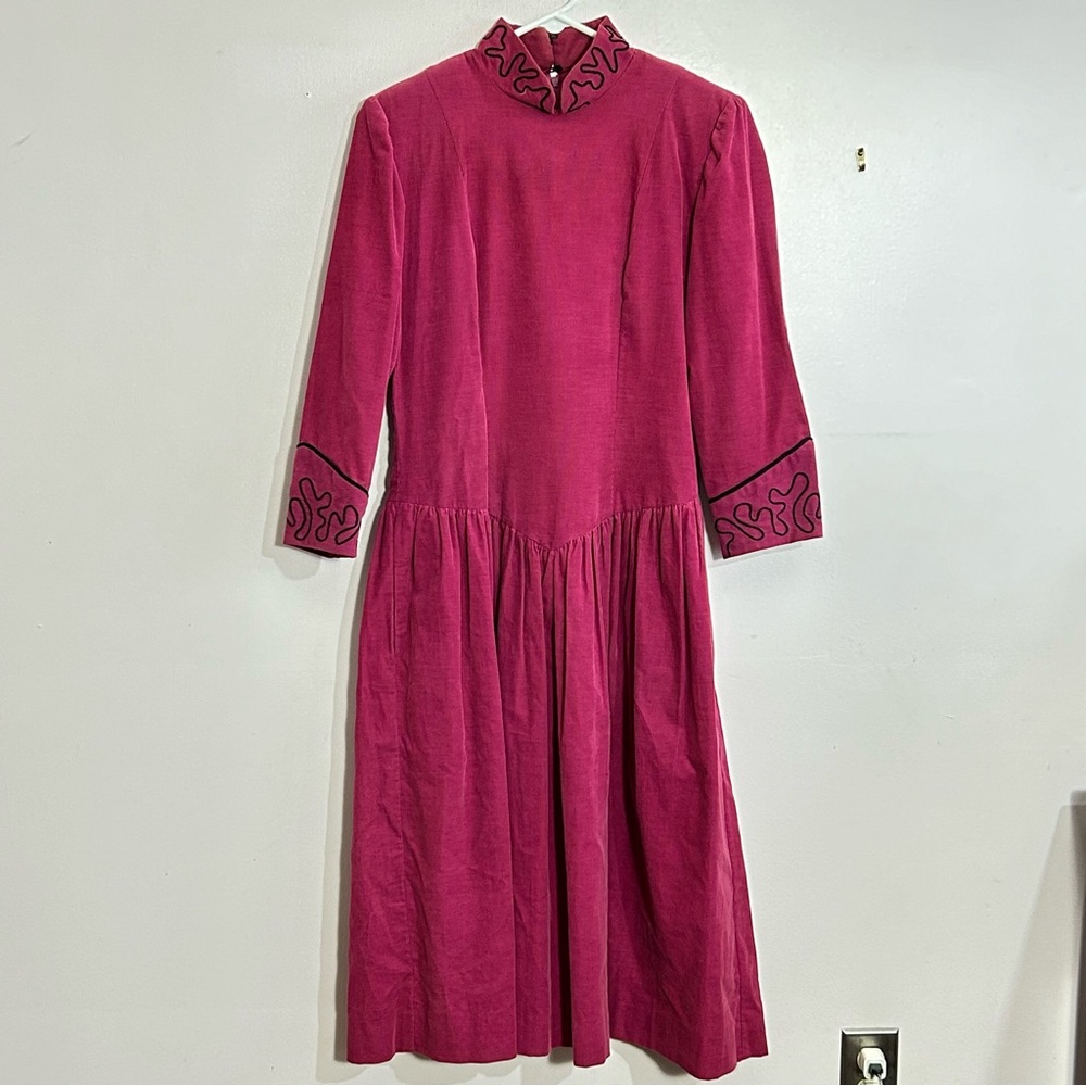 Vintage Belle France Corduroy Dress - Picture 8 of 10